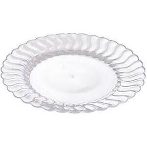 209CL 9 IN CLEAR PLASTIC PLATE 180/CS