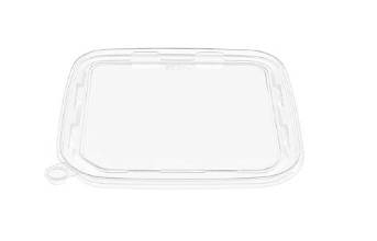 TR-GSCL160-PET CLEAR LID FOR 4 COMPARTMENT GRAB AND GO CONTAINER 300/CS