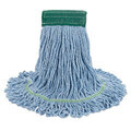 BWK502BLCT SUPER LOOP WET MOP HEAD COTTON/SYNTHETIC BLUE MEDIUM 12/CS