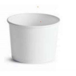 60164 64 OZ DOUBLE POLY PAPER HOT/COLD WHITE FOOD CONTAINER 250/CS