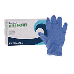 BWK380XLCTA BLUE XL POWDER FREE NITRILE GLOVES 4 MIL 1000/CS