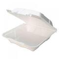 PCTYTD19901ECON 9X9 1 COMPARTMENT WHITE FOAM TO GO BOX 150/CS