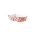 EFT50 1/2 LB PLAID FOOD TRAY EMPRESS 1000/CS
