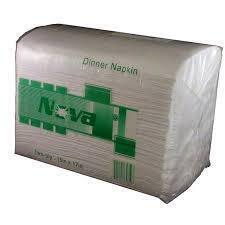 NOVA3000 WHITE 2 PLY 1/8 FOLD DINNER NAPKIN 3000/CS