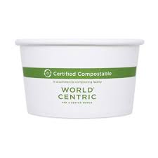 BO-PA-16 16 OZ COMPOSTABLE PAPER BOWL - WHITE 500/CS