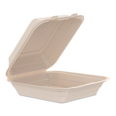 DCC80FBRHT1 DART MOLDED FIBER HINGED CONTAINER 8X8.5X3 IN 200/CS