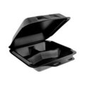 PCTYHLB09030000 BLACK FOAM 9X9 3-COMPARTMENT 150/CS