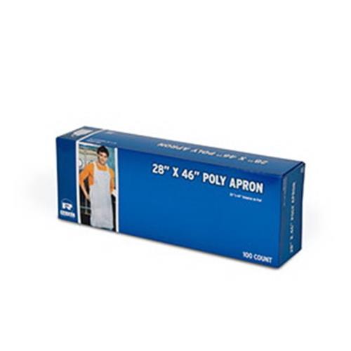 DA2846 DISPOSABLE POLY APRON 28 X 46 100/BX