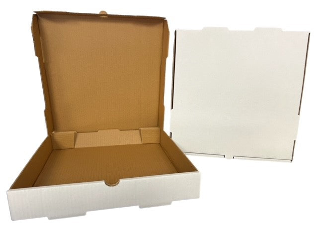 FP-PBF08W CORRUGATED PIZZA BOX 8X8X2 - WHITE 50/CS