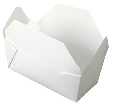 04BPWHITEM #4 7.75X5.5X3.5 WHITE BIOPAK TO GO BOX 160/CS