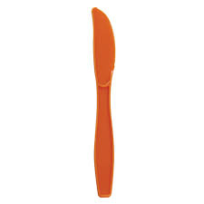 U2031(ORANGE) KNIFE - PLASTIC HEAVY WEIGHT - ORANGE 1000/CS
