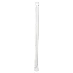 75000937 PAPER WRAPPED JUMBO STRAW TRANSLUCENT 7.75 IN 5000/CS