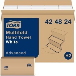 424824 TORK MULTIFOLD WHITE HAND TOWEL Case