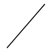 C9550(BLACK) BLACK UNWRAPPED JUMBO STRAW 7.75 IN Case