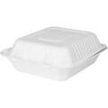 KE-BHC88N-1CFF 8X8 BAGASSE FIBER TOGO BOX ONE COMPARTMENT NATURAL COLOR 200/CS