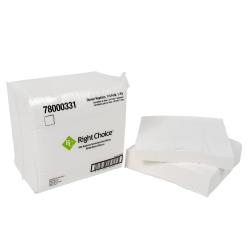 78000331 RIGHT CHOICE 1/4 FOLD WHITE DINNER NAPKIN 1 PLY (4000/CT) 4000/CS