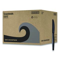BWKKNIHWPSBIW INDIVIDUALLY WRAPPED BLACK PLASTIC KNIVES 1000/CS