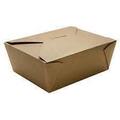 FP-FTG48K #8 5.9X4.6X2.4 48 OZ KRAFT FOLD TOP TO GO CONTAINER 300/CS