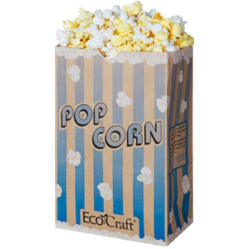 300612 85 OZ ECOCRAFT POPCORN BAG BLUE 500/CS