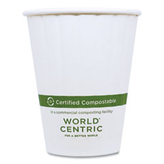 CU-PA-12D 12 OZ DOUBLE WALL COMPOSTABLE HOT CUP 1000/CS