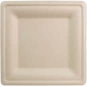 SQ-FB-8-LFS SQUARE FIBER PLATE 8 INCH 500/CS